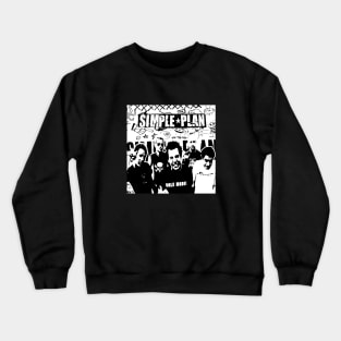 Simple Plan GrungeTexture Crewneck Sweatshirt